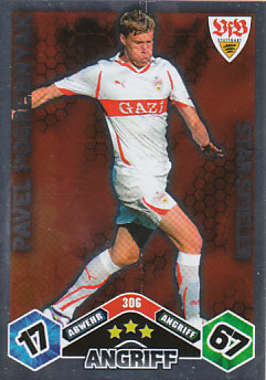 Pavel Pogrebnyak VfB Stuttgart 2010/11 Topps MA Bundesliga Star Spieler #306